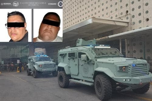 Trasladan a líderes de "Los Macas" al Edomex, bajo fuerte dispositivo de seguridad